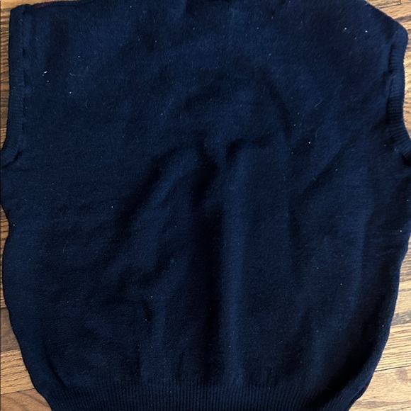 Givenchy V-Neck Sweater Vest in Dark Blue and Burgundy - Picture 5 of 5